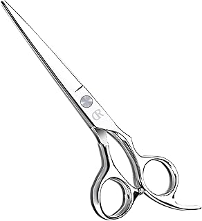 Professional Hair Cutting Shears,6 Inch Barber hair Cutting Scissors Sharp Blades Hairdresser Haircut For Women/Men/kids 420c Stainless Steel (Silver)