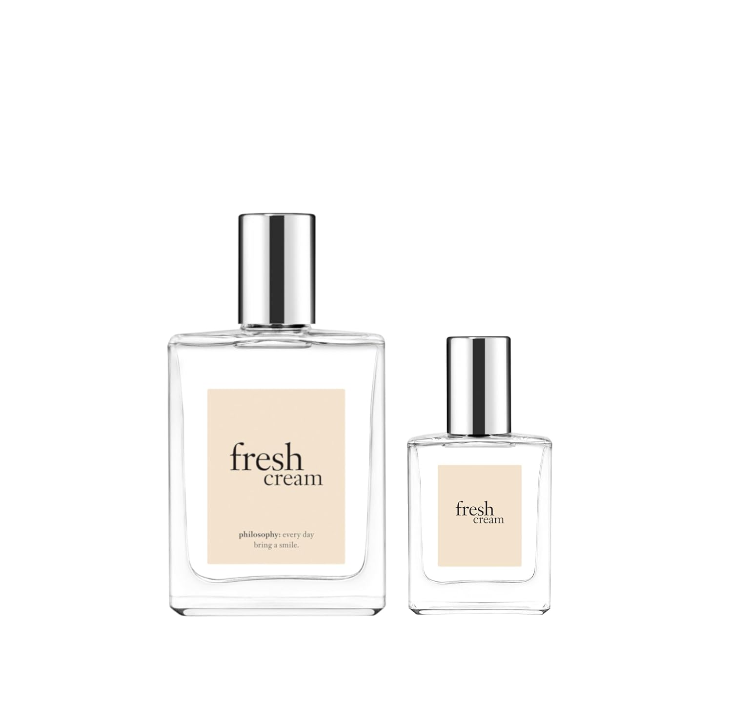 philosophy fresh cream - Duo of eau de toilettes, Full & Travel size bundle of sweet, creamy & delicate scents