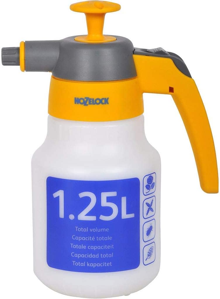 HOZELOCK - Pressure Sprayer Spraymist Plus 1.25L : Ideal for Indoor/Outdoor Tasks, Metal Pumping Stem, Ergonomic Handle with Continuous Spray Function, Adjustable Nozzle [4122P0000]