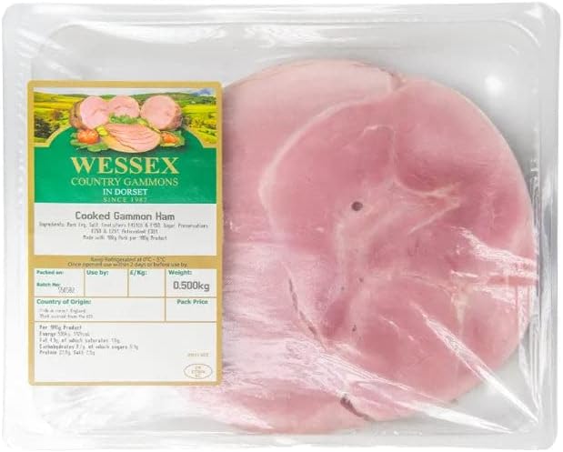 Wessex Sliced 100% Gammon Ham 1x500g