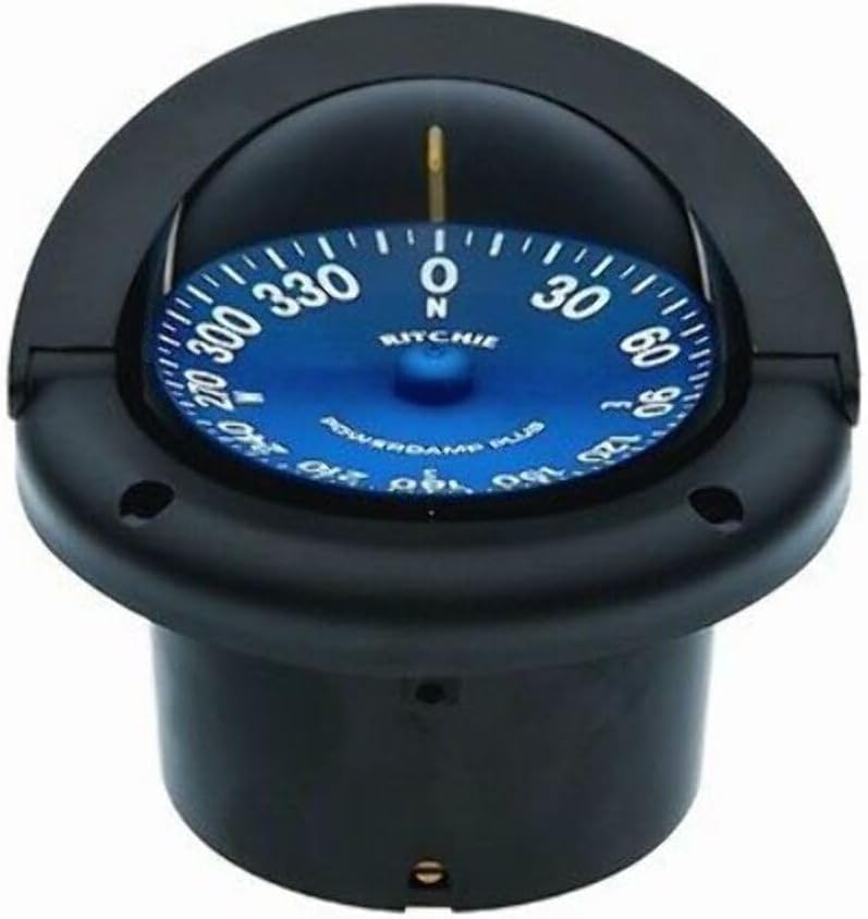 SS-1002 Ritchie Navigation Supersport Compass 3 3/4-Inch Dial with Flush Mount (Black) by Ritchie