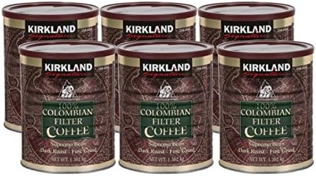 Kirkland Signature 100% Colombian Ground Filter Coffee, 1.362 kg