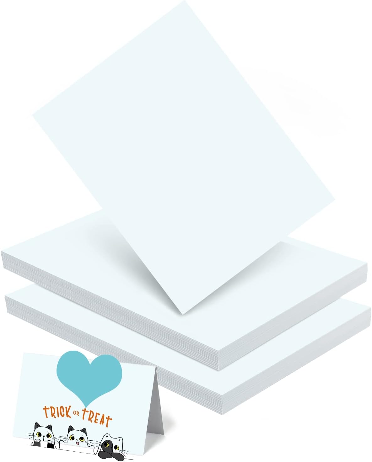 White Cardstock Paper 8.5 x 11, 120 Sheets 250g Premium White Card Stock Printer Paper, Heavy Construction Paper for card making, scrapbooking, craft