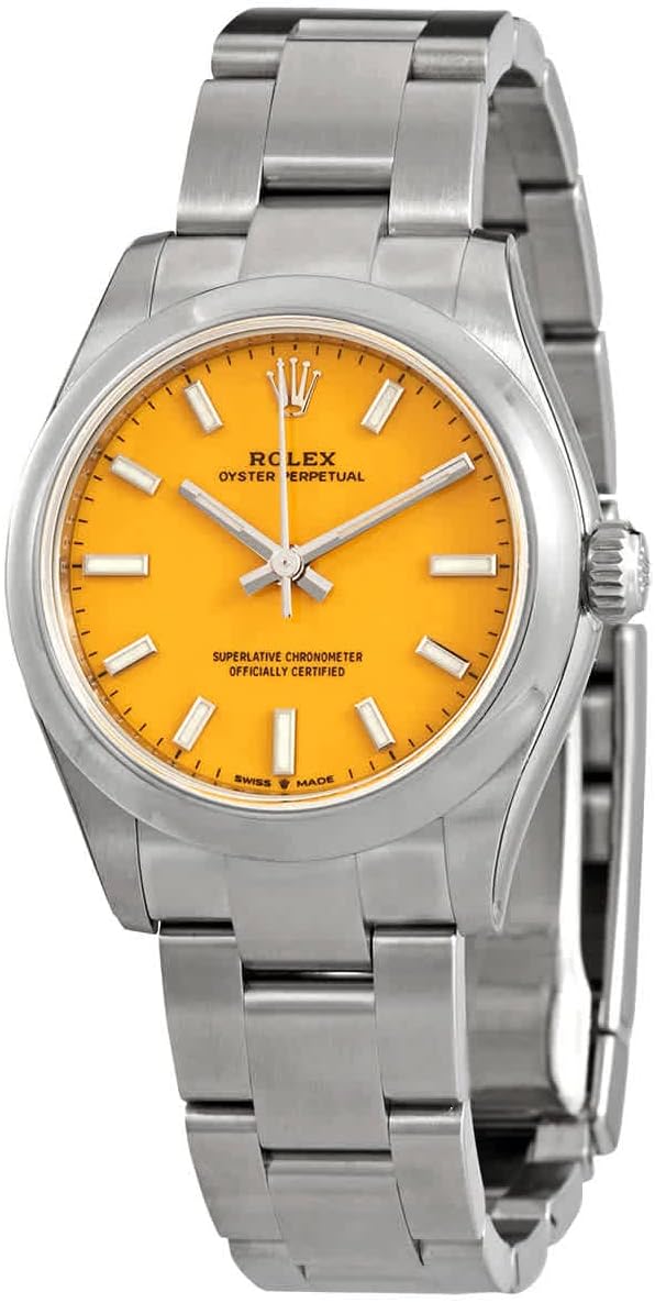Rolex Oyster Perpetual 31 Automatic Chronometer Yellow Dial Ladies Watch 277200YLSO