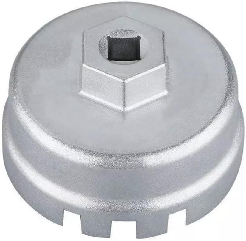 Crozgan 64.5mm 14 Flutes Oil Filter Wrench Cap Oil Filter Cap Removal Tool for Toyota Lexus CT200h Scion Prius Prius V Corolla Matrix Auris Rav4