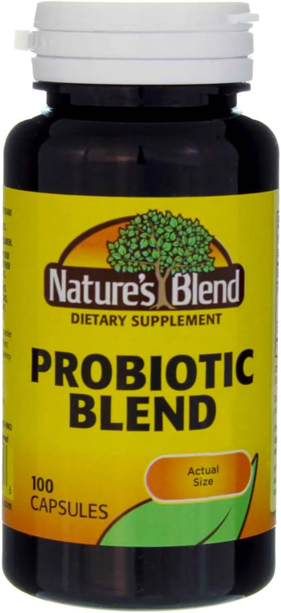 Nature's Blend Probiotic Blend, 100 Capsules (Pack of 3)