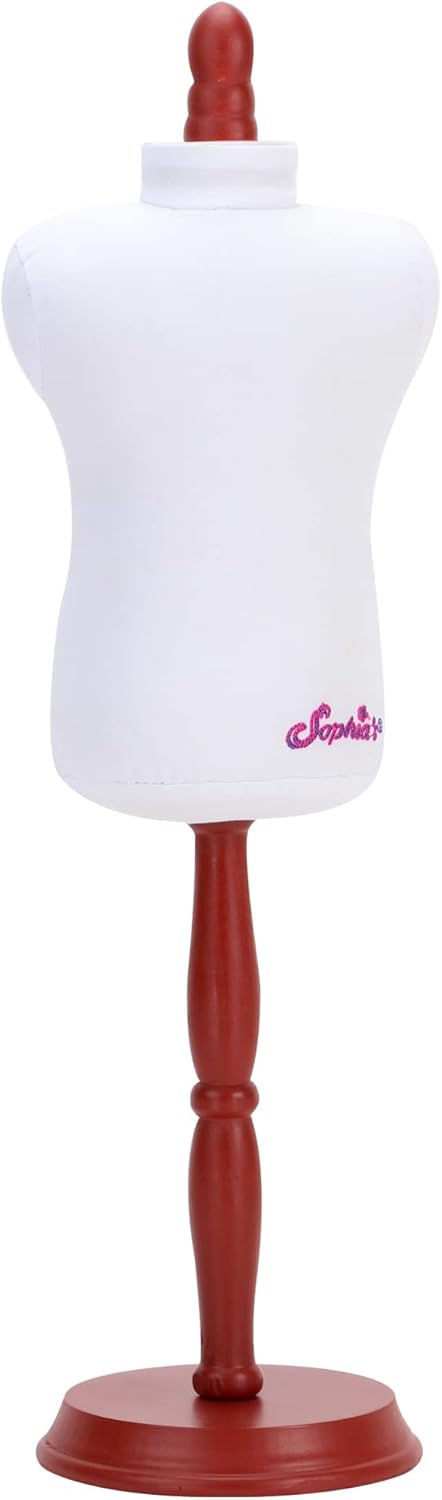Sophia's 18'' Inch Doll Accessories, Mannequin Stand Dress Form Soft Plush Torso for Doll Clothes Outfit Display, Perfect Accessory for Dolls' Closet Wardrobe & Bouquet, White