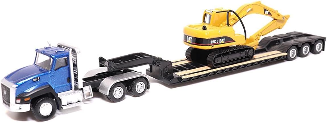Diecast Masters 1/87 Caterpillar CT660 Day Cab with Lowboy Trailer & 315C L Hydraulic Excavator 84415