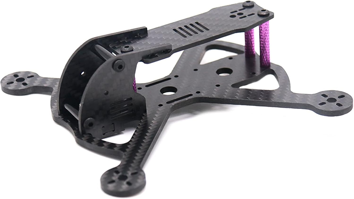 VLIZO for TCMMRC FPV Frame Pob150 150mm Wheelbase Frame Kit 3 Inch Carbon Fiber Rack for FPV Racing Drone Quadcopter Rack Accessories Parts (Color : Frame Kit)