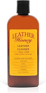 Leather Honey Leather Cleaner: Non-Toxic Leather Care Made in the USA Since 1968. Deep Cleans Leather, Faux & Vinyl - Couches, Car Seats, Purses, Tack, Shoes & Bags. Safe Any Colors & White Leather