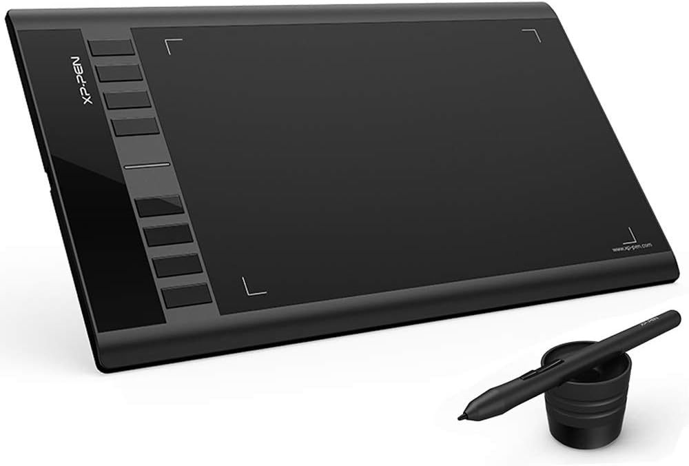 XP-Pen Star03 V2 12 Inch Graphic Tablet with Passive Stylus 8192 Levels and 8 Shortcuts Digital Drawing Tablet