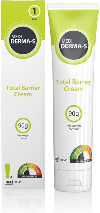 Medi Derma-S Barrier Cream Tube 90g for Gentle Barrier Protection on Intact Skin or for Mild Skin Damage-for Use During Episodes of Incontinence
