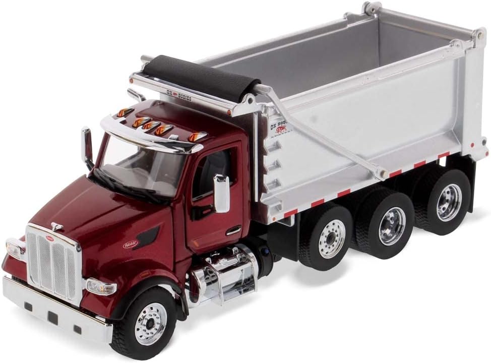 Diecast Masters 1/50 Red Peterbilt 567 SFFA Tandem Dump Truck 71077