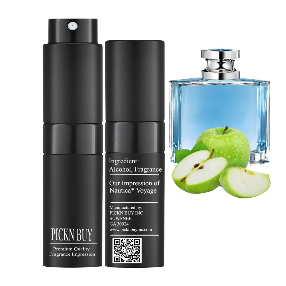 PICKN BUY Luxury Perfume for Women 0.34 Fl oz, Scent Compatible to Voyage Perfume, Made in USA, Long-Lasting Spray Comes in Refilable Bottle