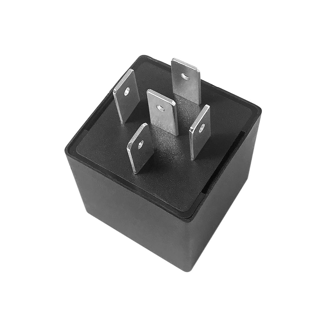 EP27 LED Flasher Relay 5 Pin Fit for 1994-2001 Jeep Cherokee XJ | 1993-1998 Jeep Grand Cherokee ZJ | LED Electronic Turn Signal & Hazard Warn Realy, Stop Hyper Flash, EP27 Flasher Relay