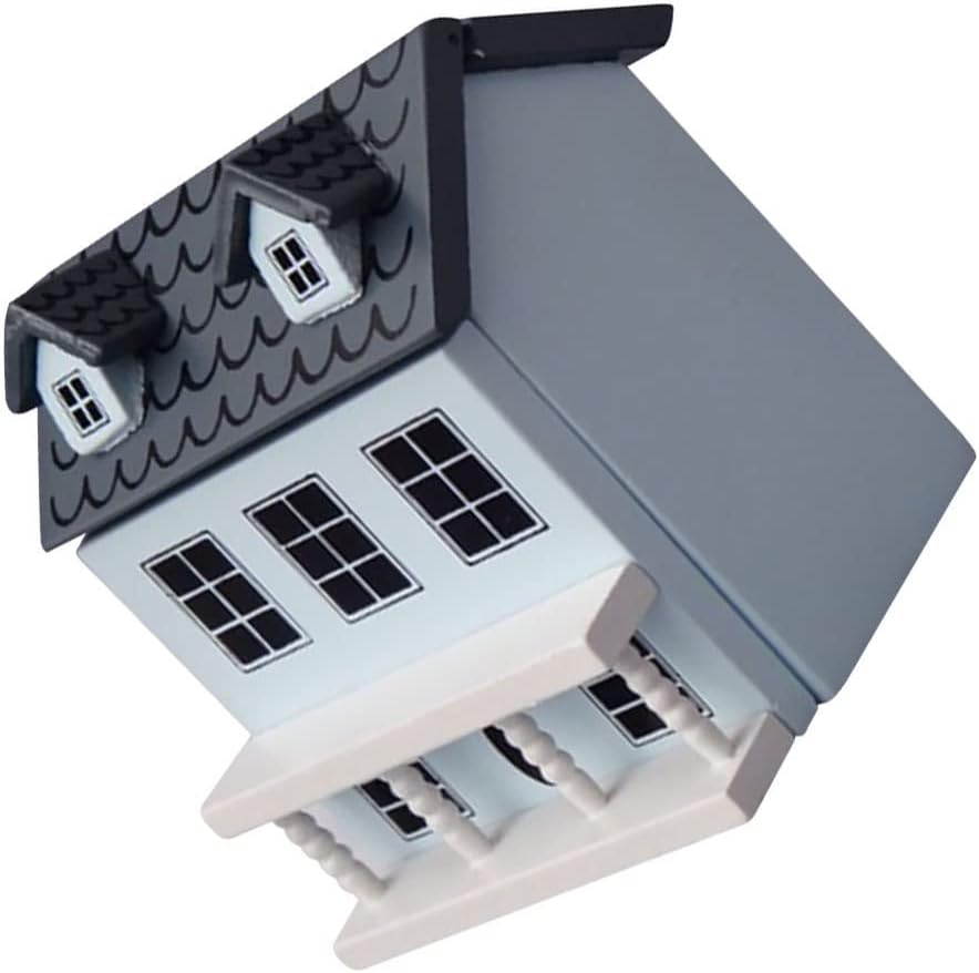 Toyvian Mini DIY Model House Kit 3D Wooden Dollhouse Miniature Tiny Mini House Kit DIY Dollhouse Miniature Kit