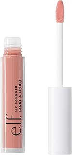 e.l.f. Lip Lacquer, Nourishing, Non-Sticky Ultra-Shine Lip Gloss With Sheer Color, Infused With Vitamins A & E, Vegan & Cruelty-Free, Whisper Pink