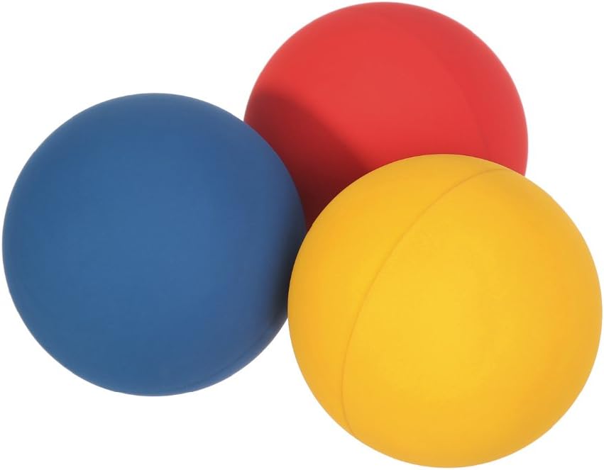 JBM Racquetball Squash 5.5cm / 2.17” Rubber 1 Red 1 Blue 1 Orange Balls in a Net 65-70% Rebound Rate Highly Visible for Racquetball Game Practice Training