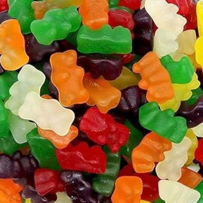 Klub Bulk Sugar-Free Gummi Bears Candy-1.5 lbs Delicious Fruit Flavor Gummies-Gluten Free, Ideal for Diet Conscious Candy Lovers(24 oz)
