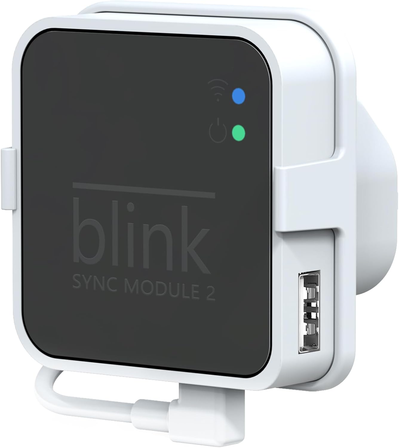 Outlet Mount for Blink Sync Module 2, Easy to Move Mount Bracket Holder for Blink Indoor Outdoor Home Security Camera with Short Cable(Not include Sync Module 2)