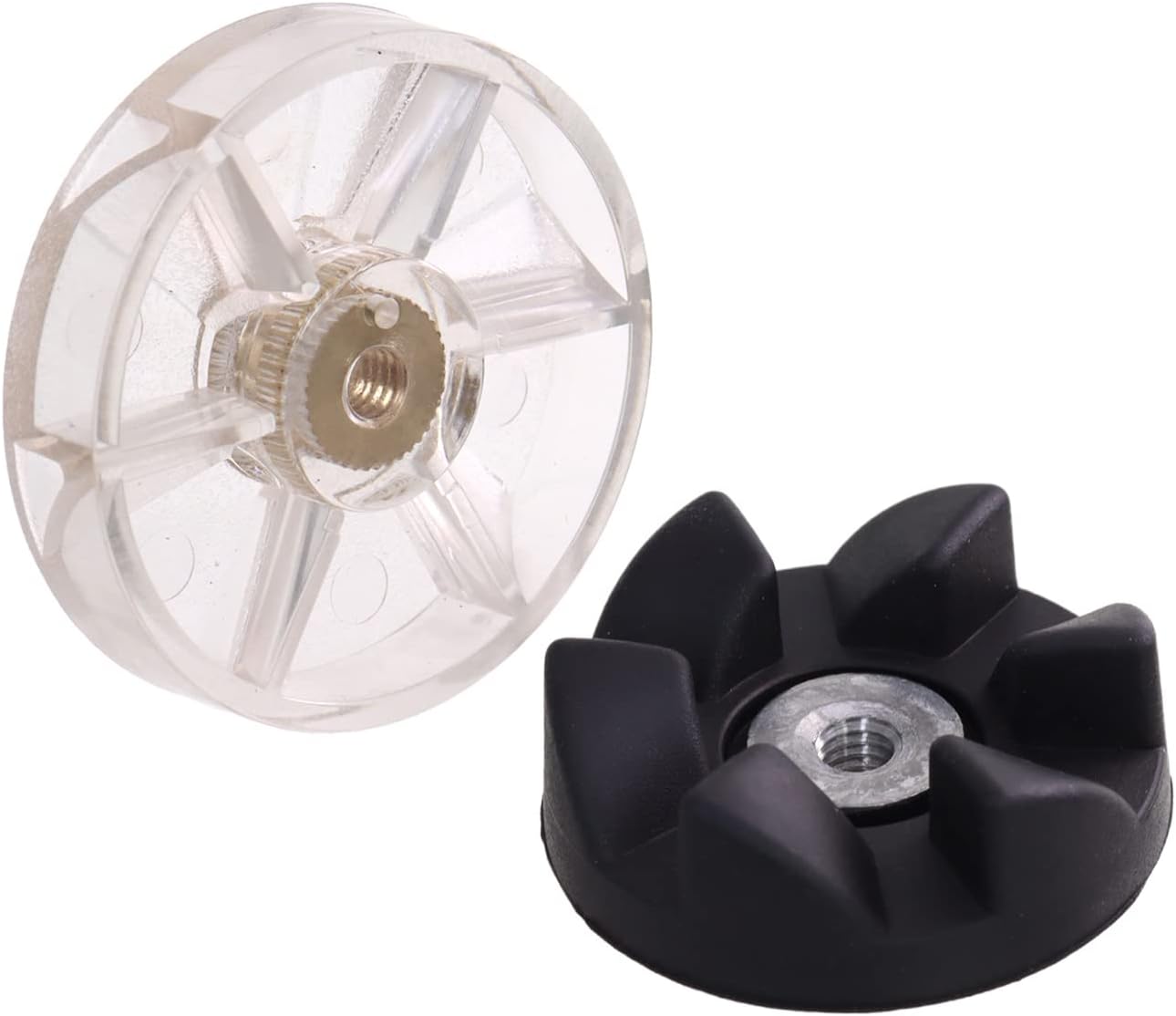 2 Pcs Gear Replacement Plastic Top Base Gear & Rubber Gear Juicer Blender Part Replacement Spare Part Blender Coupler Compatible with Nutribullet 600w/900w by DBOO