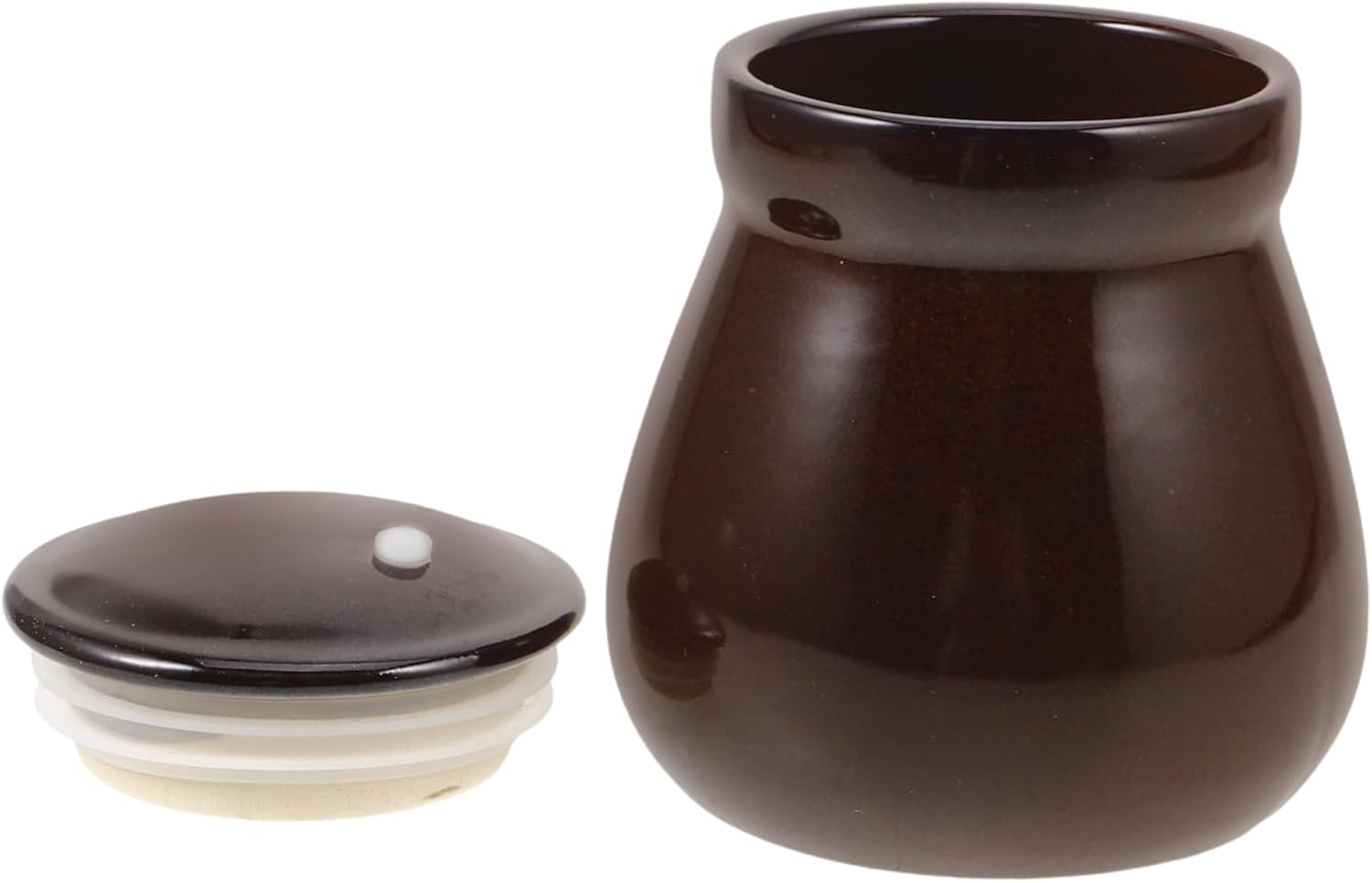 Honey Pot Ceramic Storage Jar Elegant Finish for Honey Sugar and Pantry Staples Multi-purpose Food Container Seal for Kitchen Decor