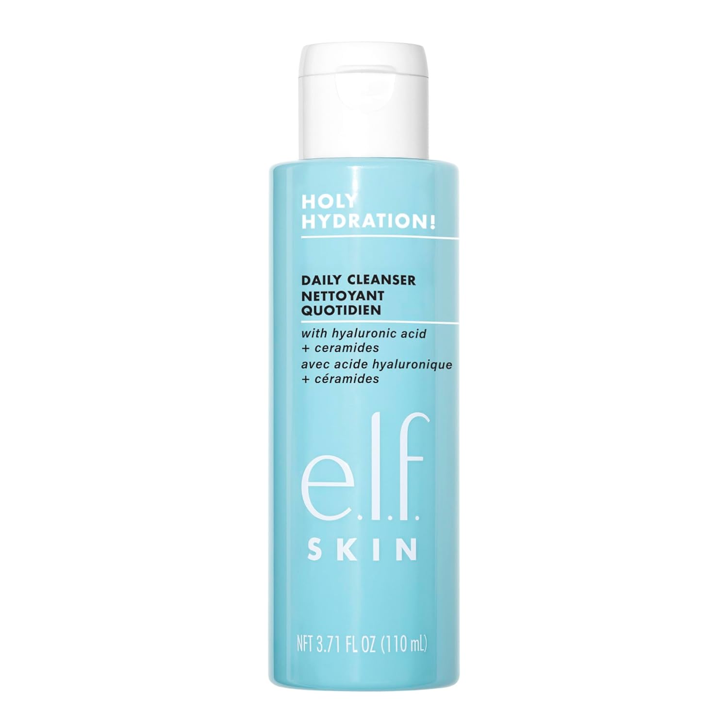 e.l.f. Holy Hydration! Daily Cleanser, Face Cleanser For Washing Away Excess Oil, Impurities & Makeup, Made With Hyaluronic Acid, Vegan & Cruelty-Free