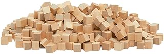 Wooden Blocks, 1/2 Inch Unfinished Wood Blocks for Crafts, Pack of 100 Wooden Cubes, Plain Wooden Blocks for Baby Shower, Small Blank Wooden Blocks, STEM, Building, Birch Wood Cubes for Crafts