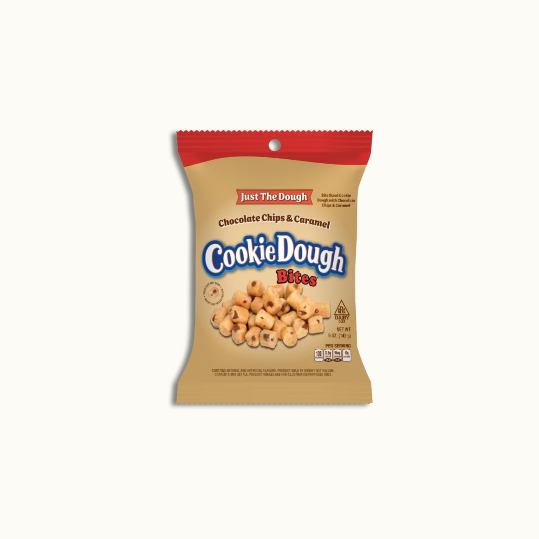 Chocolate Chip and Caramel Cookie Dough Bites 5oz Bag