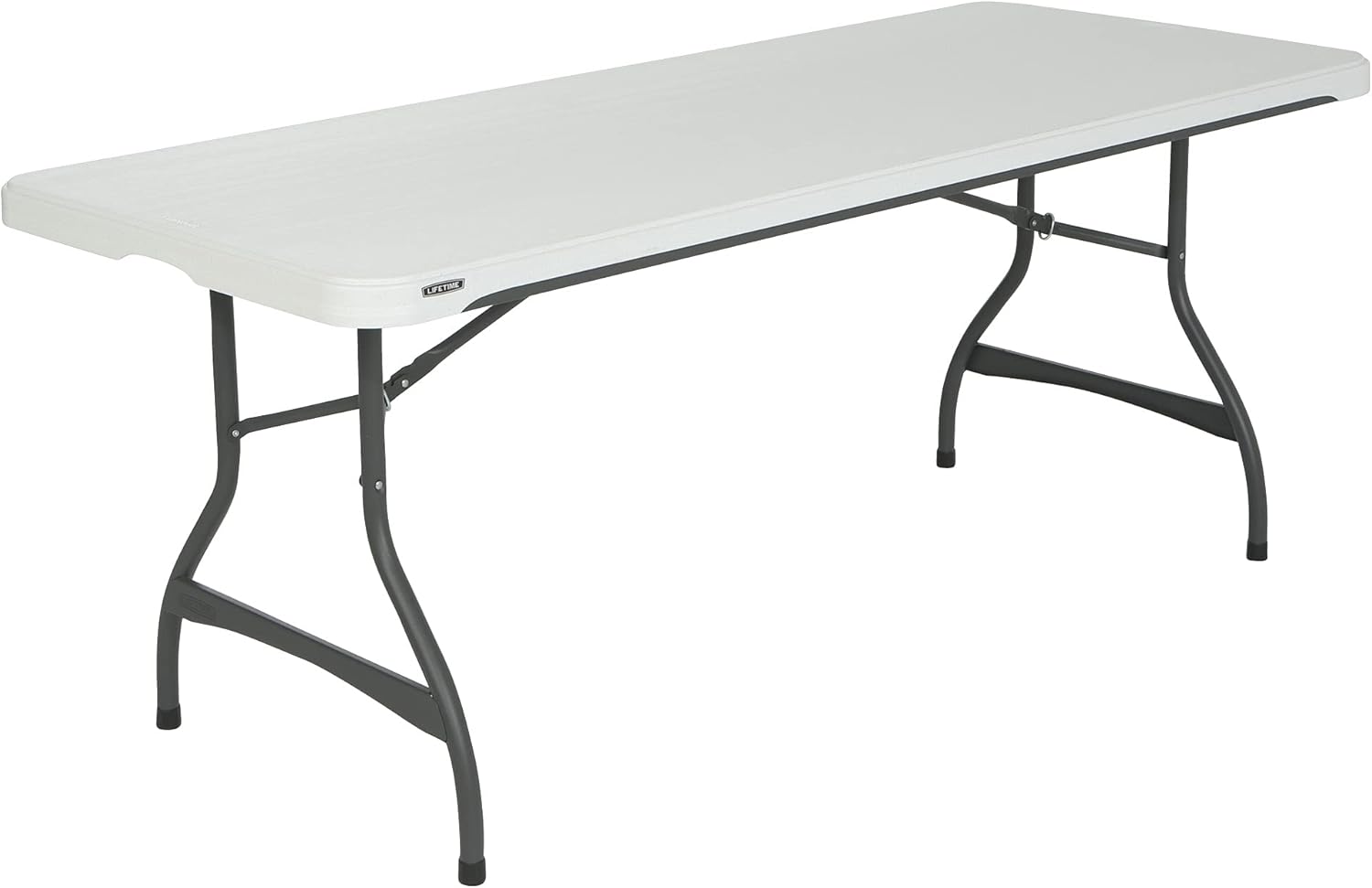 Lifetime 80306 Commercial Stackable Folding Table, 6', White