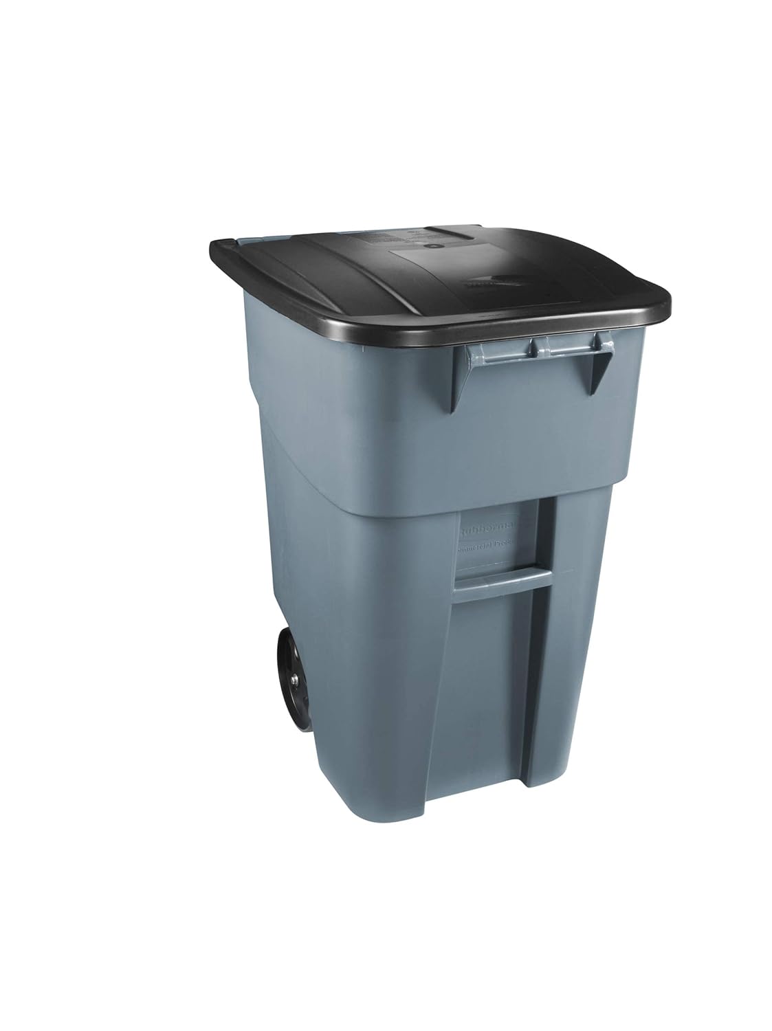 Rubbermaid Commercial Products Brute Rollout Trash/Garbage Can/Bin with Wheels, 50 GAL, for Restaurants/Hospitals/Offices/Back of House/Warehouses/Home, Gray