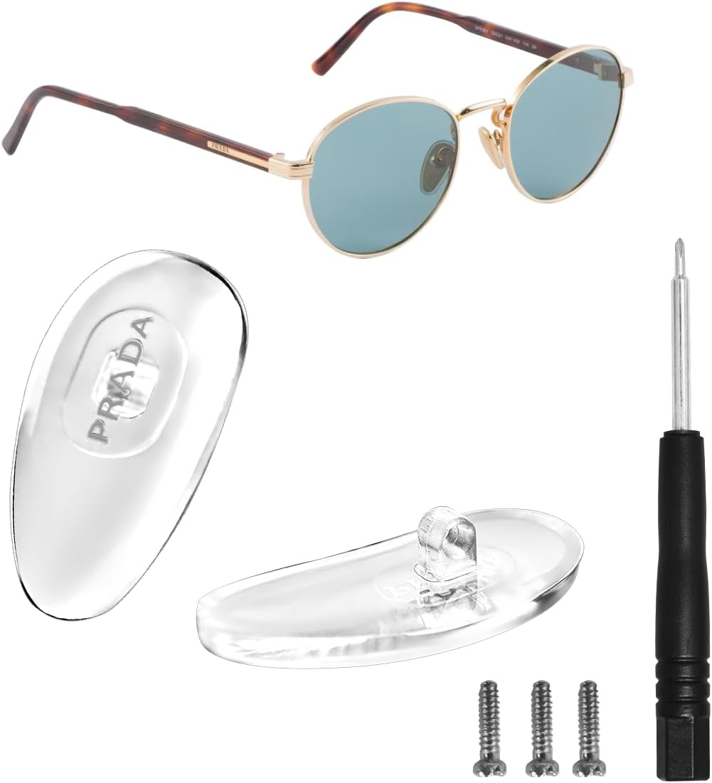 HiCycle2 screw-in Silicone nose pads Replacement for prada Glasses Repair Kits