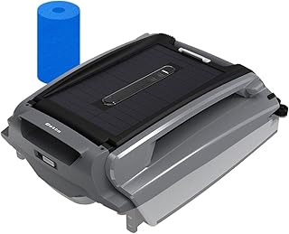 Betta SE Plus - Solar Powered Robotic Pool Skimmer with Dual Charging Options and 30-Hour Continuous Cleaning Battery Power, Anti-Stuck Foam Noodle, Shallow Water Safeguard