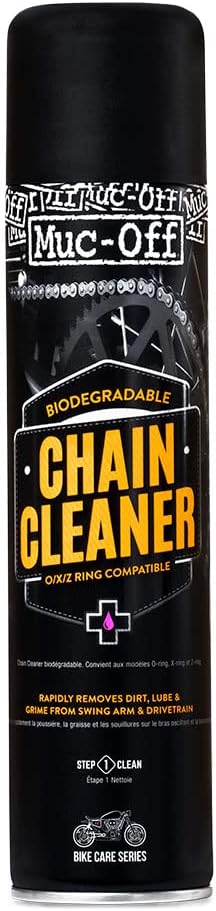 Muc-Off Motorcycle Chain Cleaner, 400ml - Motorbike Chain Cleaner and Degreaser Spray for Motorcycle Cleaning - Motorcycle Cleaner for On and Off-Road