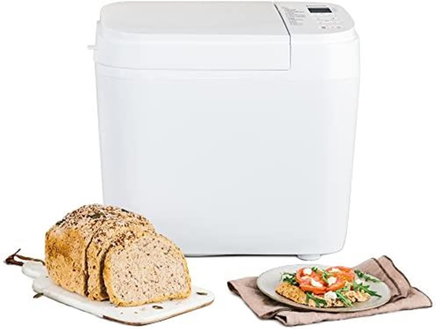 Panasonic SD-B2510 Automatic Bread Maker, 21 Programmes, 4 Gluten-Free Mode, Dual Temperature Sensors, 13 Hours Digital Timer, White