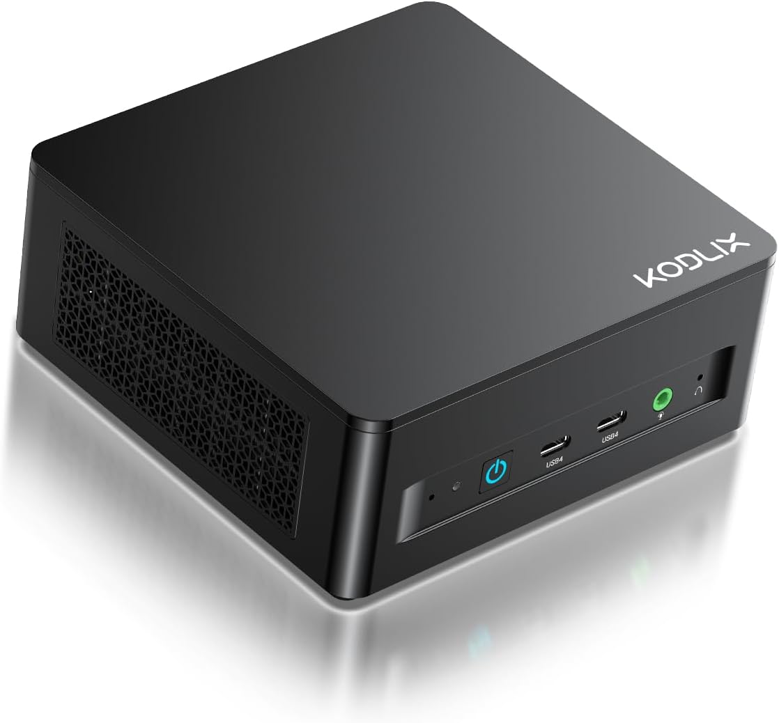 AD69 Mini PC Windows 11, AMD Ryzen 9 6900HX(8C/16T, Max 4.9GHz), Mini Computers with Radeon 680M GPU, 32GB DDR5 512GB SSD, 2xUSB4+2xHDMI 8K@60Hz Quad Display, WiFi6E/BT5.3/2.5GbE LAN/4x USB3.2