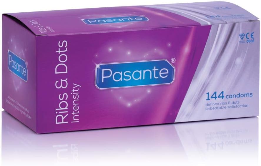 Pasante Ribs & Dots (Intensity) Condoms - Pack of 144