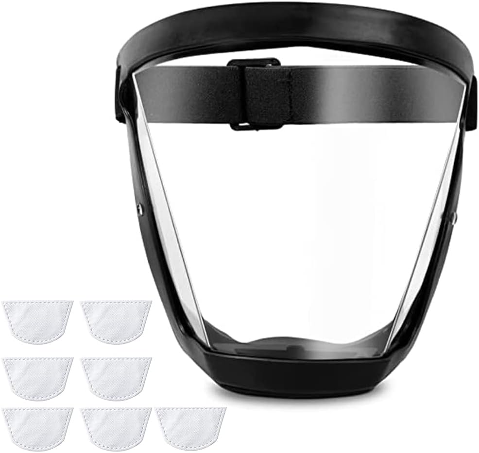 Face Shield for Weed Whacking,Anti-fog Protective Full Face Mask,Full Face Shield for Grinding and Cutting,Plastic Face Mask