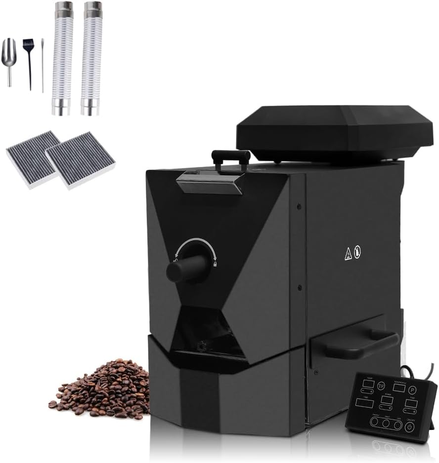 Electric Coffee Bean Roaster Commercial Roaster - with 3 Baking Curve - Coffee Bean Roasting Machine with Smoke Filter