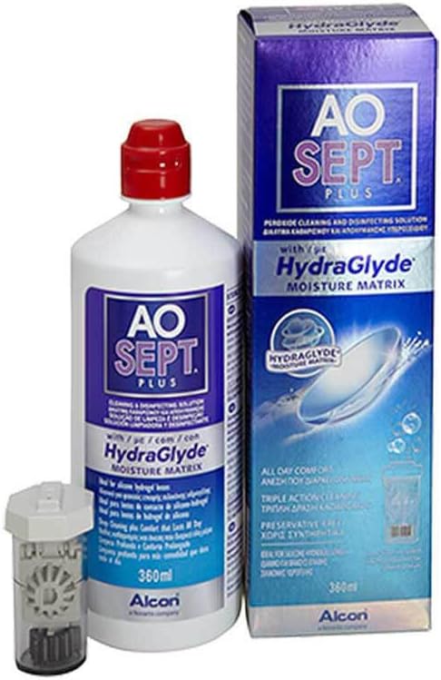 AO SEPT PLUS with Hydraglyde 360 ml with case by Aosept