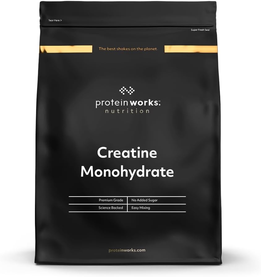 Protein Works Unflavoured, Creatine Monohydrate Powder, 100 percent Pure and Premium Creatine Supplement, Ultra Fast Absorption, 83 Servings, 500 g