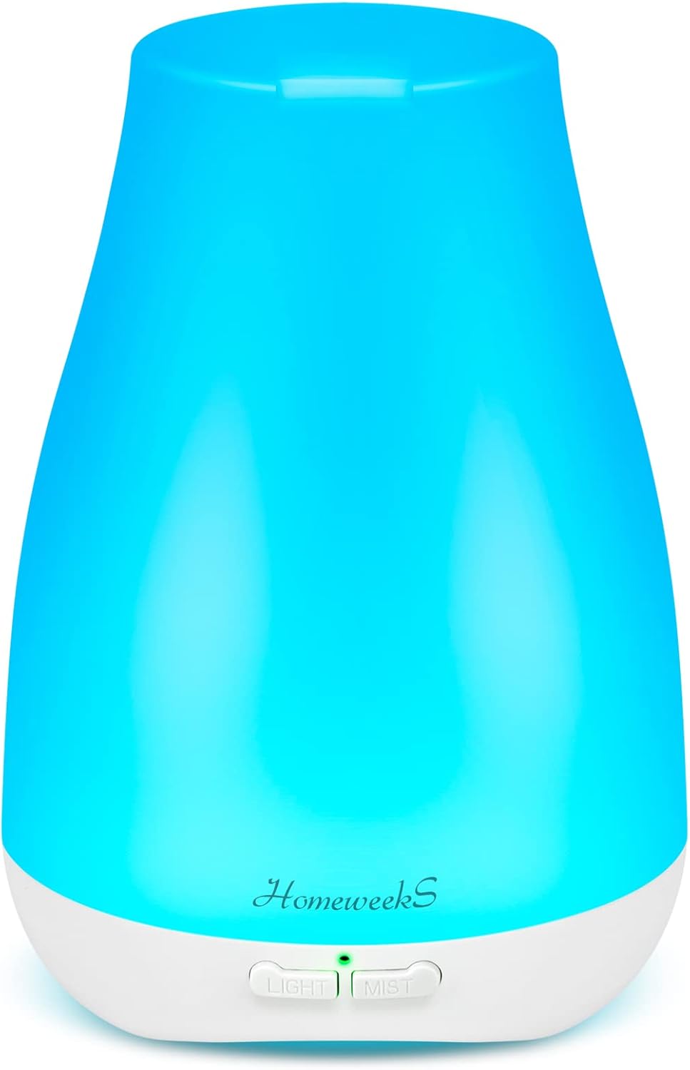 Homeweeks Diffusers, 100ml Colorful Essential Oil Diffuser with Adjustable Mist Mode, Auto Off Aroma for Bedroom/Office/Trip (100 ML 1 Pack)