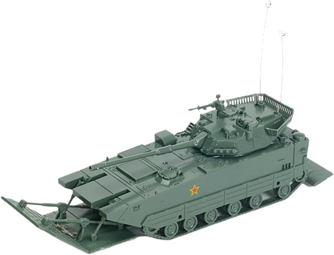 Baoblaze 1:72 Scale Armored Tank Model Puzzles DIY Assemble Building Model Kits, Assembled Tank Model Tracked Crawler Chariot for Display Party Favors, ZTD05