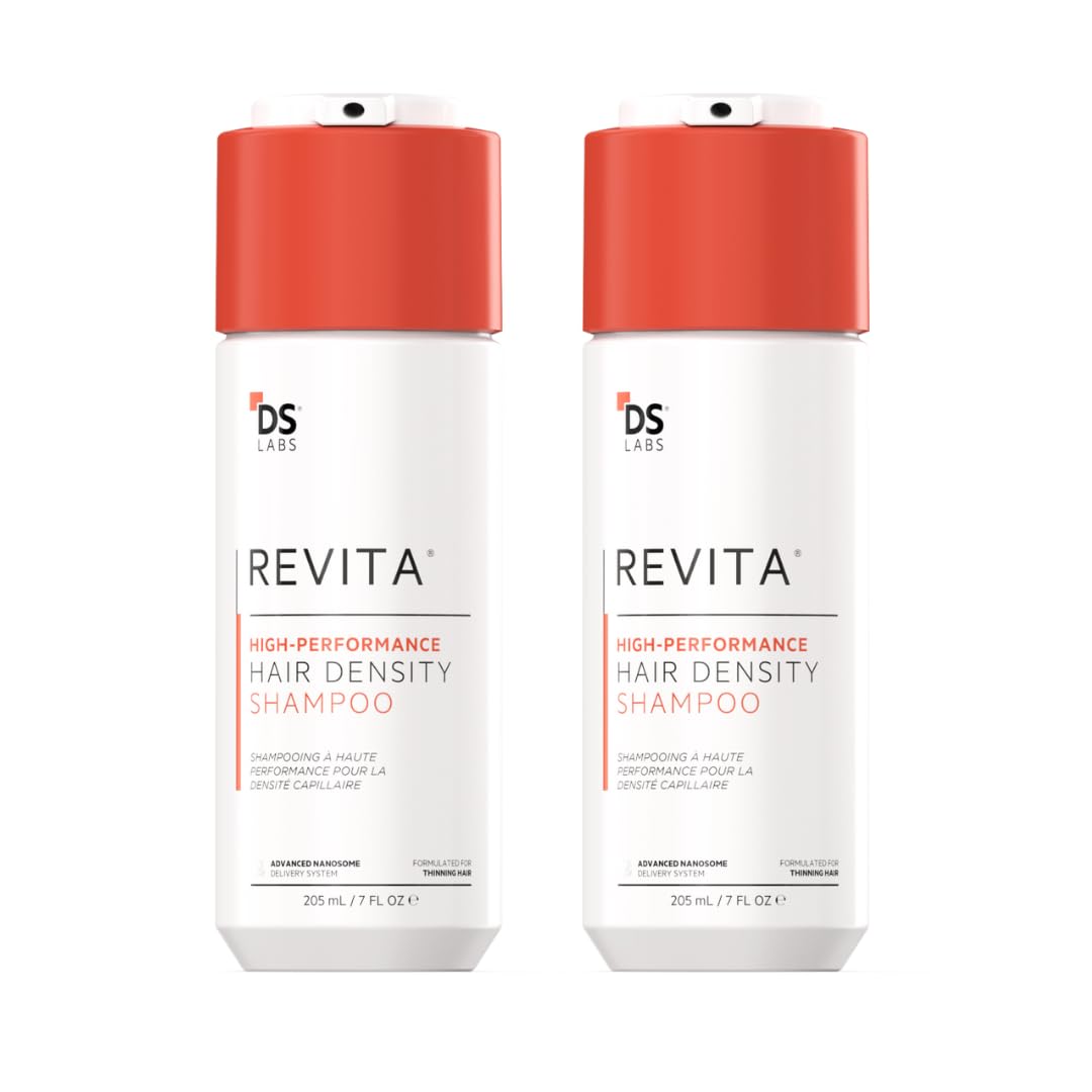 DS Labs Revita Shampoo, 205 mL – Scalp Refreshing Cleanse for Fuller Looking, Volumizing, Lightweight Hydration, Sulfate & Silicone Free, Color Safe, For Men & Women, 2 Pack