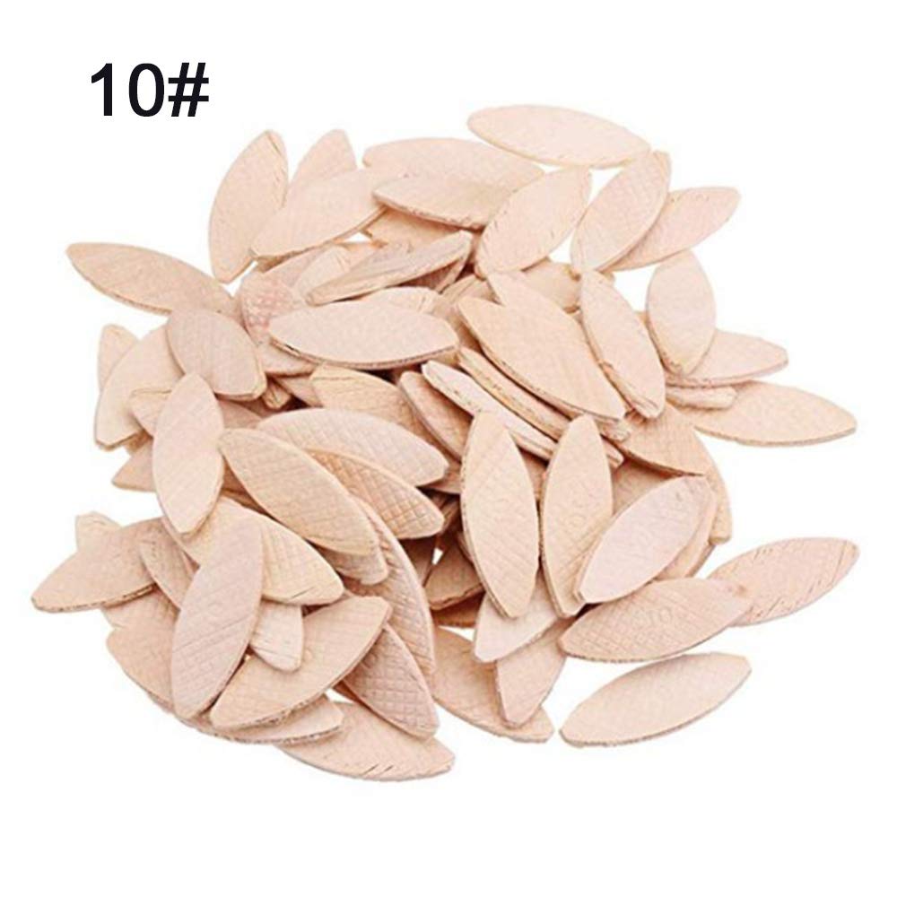 100Pcs Plate Joiner Biscuits Beechwood Tight Bonding,High Stability Joining Biscuits for Woodworking (10#)