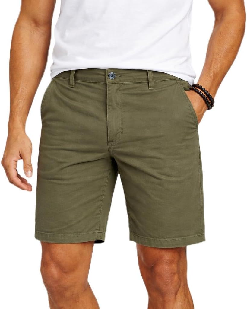 Blu Apparel Mens Cotton Stretch Classic Chino Shorts Summer Shorts for Men