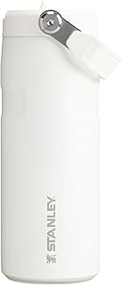 Stanley IceFlow Flip Straw 2.0 Water Bottle 16 oz | Built-In Straw for Travel and Sports | Lightweight and Leak Resistant | Insulated Stainless Steel | BPA-Free | Frost
