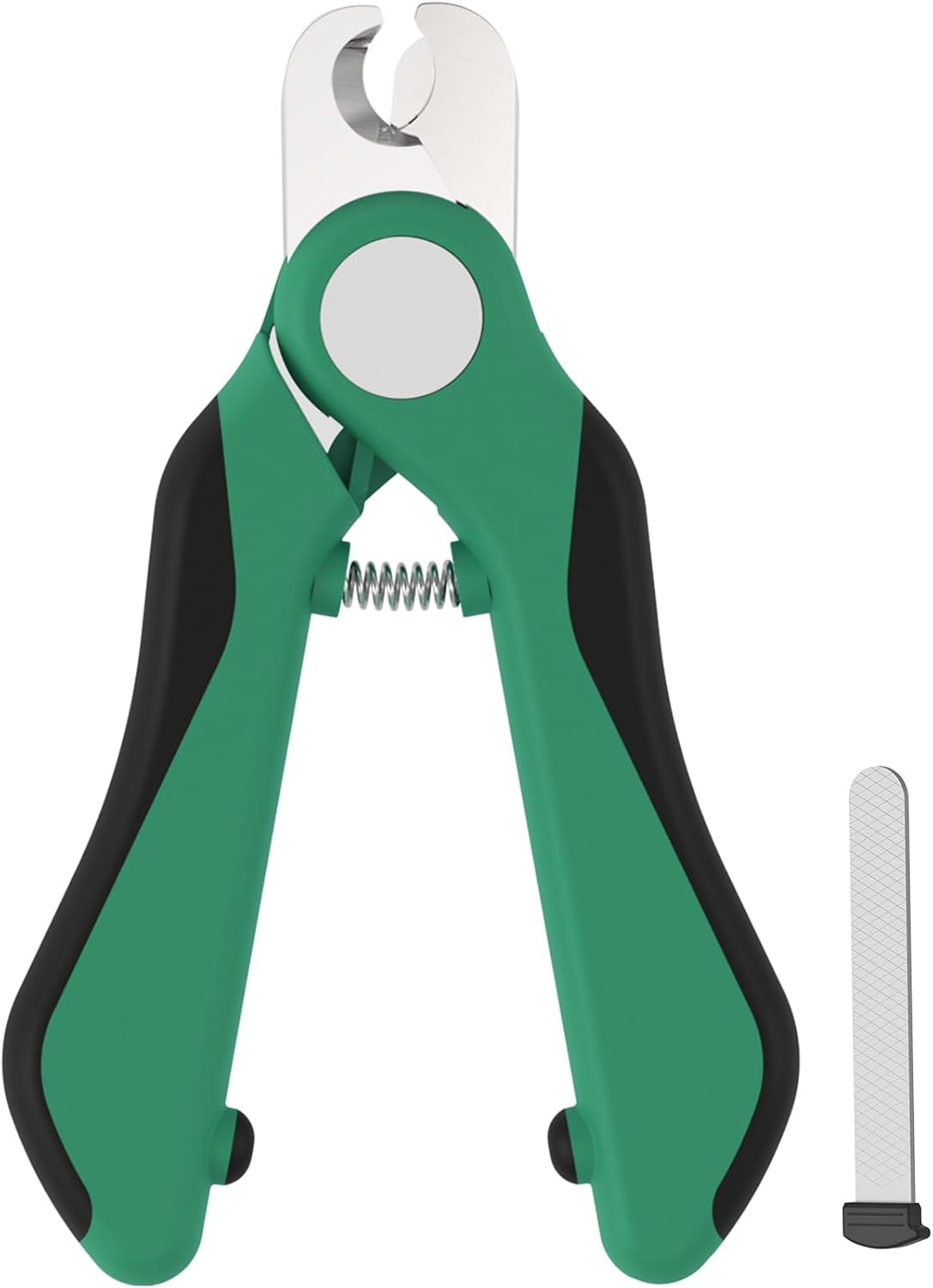 Swihauk Heavy Duty Dog Nail Clippers and Trimmers, Professional Pet Nail Clippers for Dogs & Cats with Nail File, Cat Claw Clippers with Safety Guard to Prevent Over-Cutting, Green