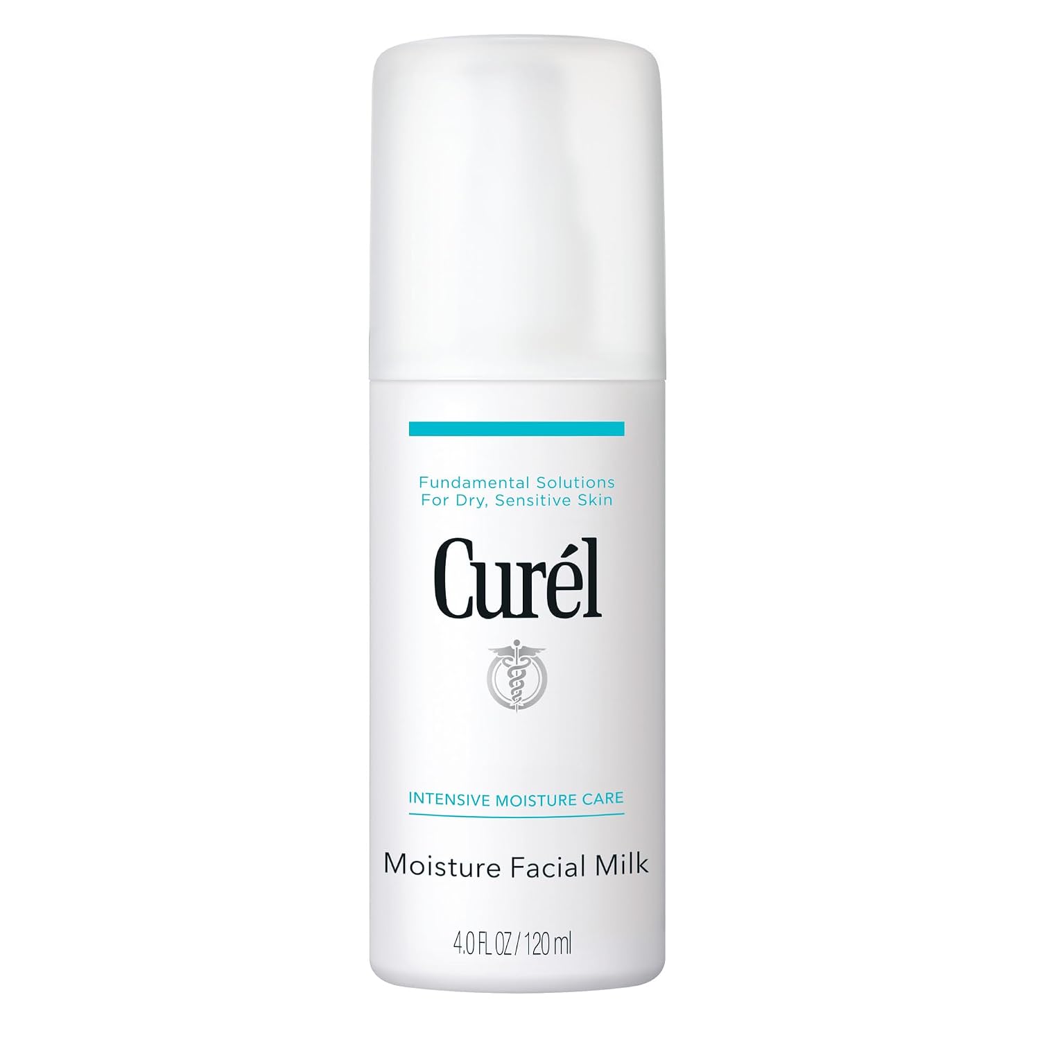 Curel Japanese Skin Care Moisture Facial Milk Moisturizer, Daily Face Lotion for Dry Sensitive Skin, pH Balanced, Unscented Advanced Ceramide Care Face Cream without Drying Alcohols, 4 Oz