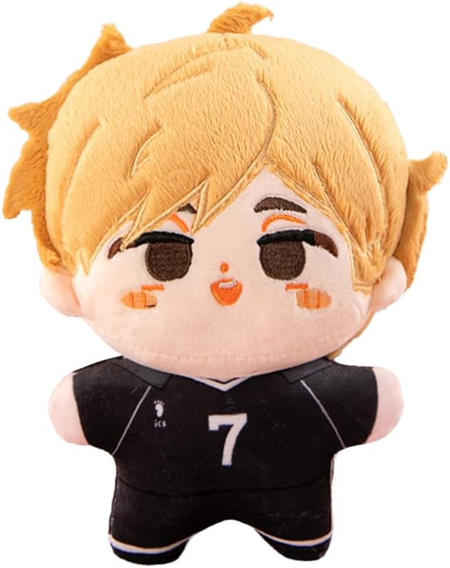 Zhongkaihua Haikyuu Miya Atsumu Plush Figure Pillow 20CM Anime PP Cotton Cushion Soft Stuffed Furry Car Bag Keychain Home Sofa Decoration Pendant For Fans